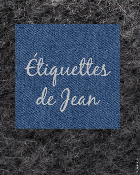 24 Étiquettes en Denim