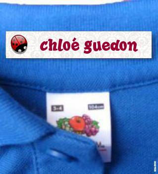 ETIQUETTES Personalisees POUR VETEMENTS